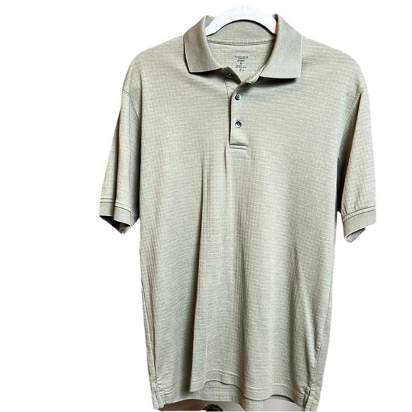 Van Heusen Size Small Men’s Olive Color Short Sleeve Collared Polo Shirt - Picture 4 of 8